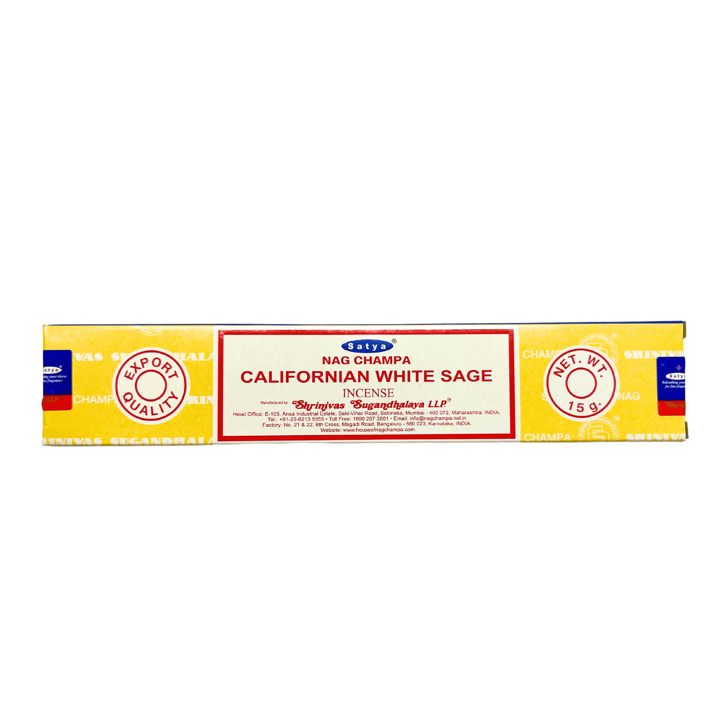 Satya Nag Champa Californian White Sage Incense Sticks